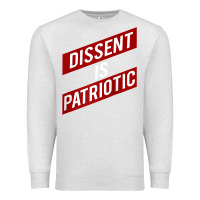 Oatmeal Heather DISSENT IS PATRIOTIC Political Meme Raglan Baseball Tee Premium Sweatshirt - maiPhamDesign