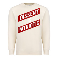 Sandshell DISSENT IS PATRIOTIC Political Meme Raglan Baseball Tee Premium Sweatshirt - maiPhamDesign