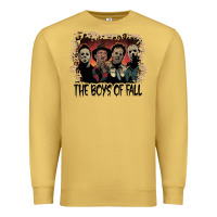 Antique Gold the boys of fall leopard pattern bleached halloween murder t shirt Premium Sweatshirt - maiPhamDesign