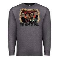 Charcoal Heather the boys of fall leopard pattern bleached halloween murder t shirt Premium Sweatshirt - maiPhamDesign