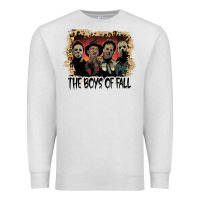 Oatmeal Heather the boys of fall leopard pattern bleached halloween murder t shirt Premium Sweatshirt - maiPhamDesign