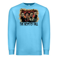 Ocean Blue the boys of fall leopard pattern bleached halloween murder t shirt Premium Sweatshirt - maiPhamDesign