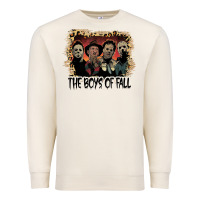 The Boys Of Fall Leopard Pattern Bleached Halloween Murder T Shirt Premium Sweatshirt | Teevron