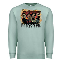 Seafoam the boys of fall leopard pattern bleached halloween murder t shirt Premium Sweatshirt - maiPhamDesign