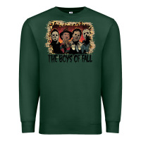 Sports Green the boys of fall leopard pattern bleached halloween murder t shirt Premium Sweatshirt - maiPhamDesign