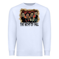 White the boys of fall leopard pattern bleached halloween murder t shirt Premium Sweatshirt - maiPhamDesign