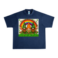 Navy St. Patrick's Day gnomies tumbler Urban Heavy Tee - HowdyJamesFarm