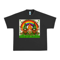 Pigment Black St. Patrick's Day gnomies tumbler Urban Heavy Tee - HowdyJamesFarm