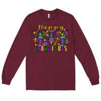 Burgundy Happy crawdi Gras Mardi Gras crawfish Long Sleeve Tee - FaDigitalArtStudio