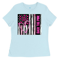 Baby Blue back the pink Ladies Tee - TumblerDesignByShophia