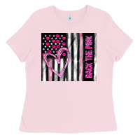Bubblegum Pink back the pink Ladies Tee - TumblerDesignByShophia