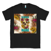 Black badass mama with flowers Classic Tee - TumblerDesignByShophia