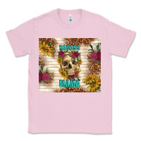 Bubblegum Pink badass mama with flowers Classic Tee - TumblerDesignByShophia