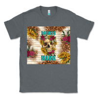Charcoal Heather badass mama with flowers Classic Tee - TumblerDesignByShophia