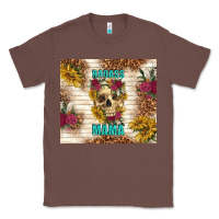 Chestnut badass mama with flowers Classic Tee - TumblerDesignByShophia