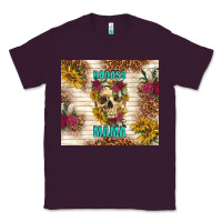 Plum badass mama with flowers Classic Tee - TumblerDesignByShophia