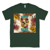 Sports Green badass mama with flowers Classic Tee - TumblerDesignByShophia