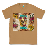 Toasted Coconut badass mama with flowers Classic Tee - TumblerDesignByShophia