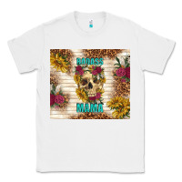 White badass mama with flowers Classic Tee - TumblerDesignByShophia