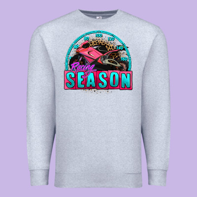 Racing Season Motorcycle Premium Sweatshirt Designed By Adodesignshop