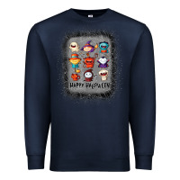 Halloween Funny Set Ghost Mummy Witch Vampire And Pumpkin T Shirt Premium Sweatshirt | Teevron