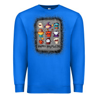 True Royal halloween funny set ghost mummy witch vampire and pumpkin t shirt Premium Sweatshirt - maiPhamDesign
