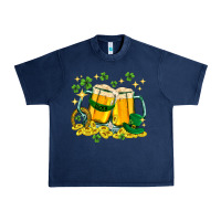 Navy St. Patrick's Day beer Urban Heavy Tee - HowdyJamesFarm