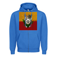 True Royal christmas alpacas Zipper Hoodie - BarkalooDesign
