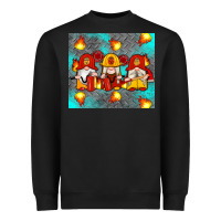 Black firefighter gnomes Heavyweight Sweatshirt - Artiststas