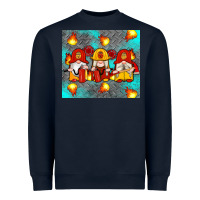 Navy firefighter gnomes Heavyweight Sweatshirt - Artiststas