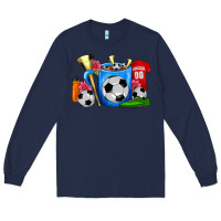 Navy Soccer Coffee Mug Long Sleeve Tee - FaDigitalArtStudio