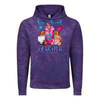 Cloud Purple One Loved Teacher Valentines Day Cold Drink Frappe Vintage Hoodie - FaDigitalArtStudio