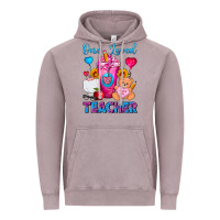 Vintage Zinc One Loved Teacher Valentines Day Cold Drink Frappe Vintage Hoodie - FaDigitalArtStudio