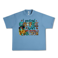 Pebble Blue i pretend coffee helps but i'm still a bitch Urban Heavy Tee - Jasminsmagicworld