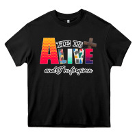 Black He is Alive Heavy Core Tee - Bettercallsaul
