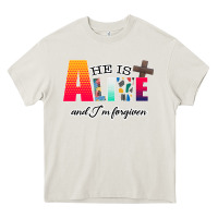 Cream He is Alive Heavy Core Tee - Bettercallsaul