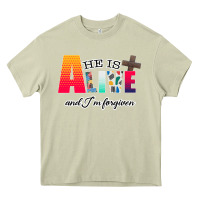 Mossy He is Alive Heavy Core Tee - Bettercallsaul