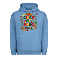 Pigment Pebble Blue cinco de mayo squad Urban Hoodie - JahusDesignShop