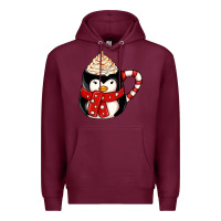 Burgundy coffee cups animal Premium Hoodie - CowhideDigitalArt