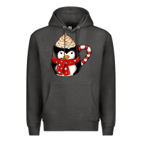 Charcoal Heather coffee cups animal Premium Hoodie - CowhideDigitalArt