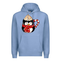 Colony Blue coffee cups animal Premium Hoodie - CowhideDigitalArt