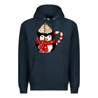 Navy coffee cups animal Premium Hoodie - CowhideDigitalArt