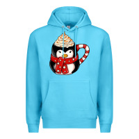 Ocean Blue coffee cups animal Premium Hoodie - CowhideDigitalArt