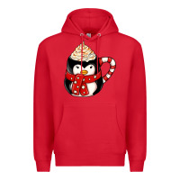 Red coffee cups animal Premium Hoodie - CowhideDigitalArt