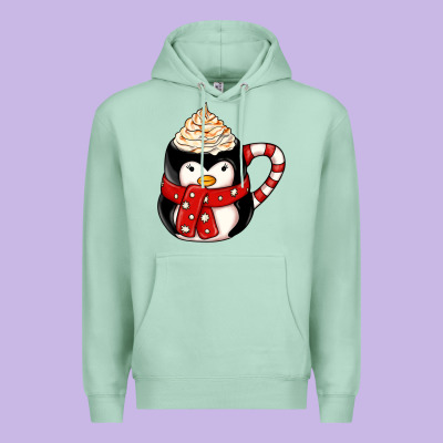 Coffee Cups Animal Premium Hoodie Designed By Cowhidedigitalart
