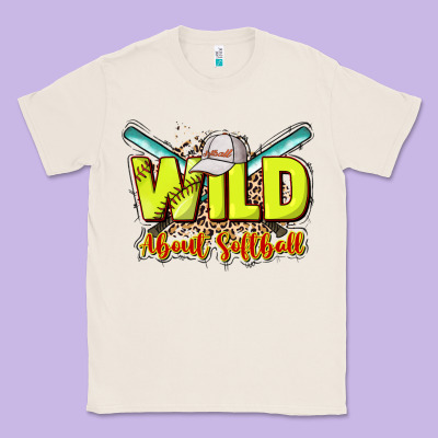 Wild About Softball Classic Tee Designed By Howdyjamesfarm