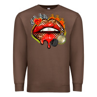 Chestnut race lips Premium Sweatshirt - AdoDesignShop