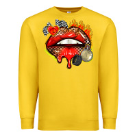 Lemon race lips Premium Sweatshirt - AdoDesignShop