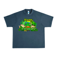 Midnight Navy St. Patrick's Day gnomes Urban Heavy Tee - HowdyJamesFarm