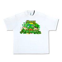 White St. Patrick's Day gnomes Urban Heavy Tee - HowdyJamesFarm
